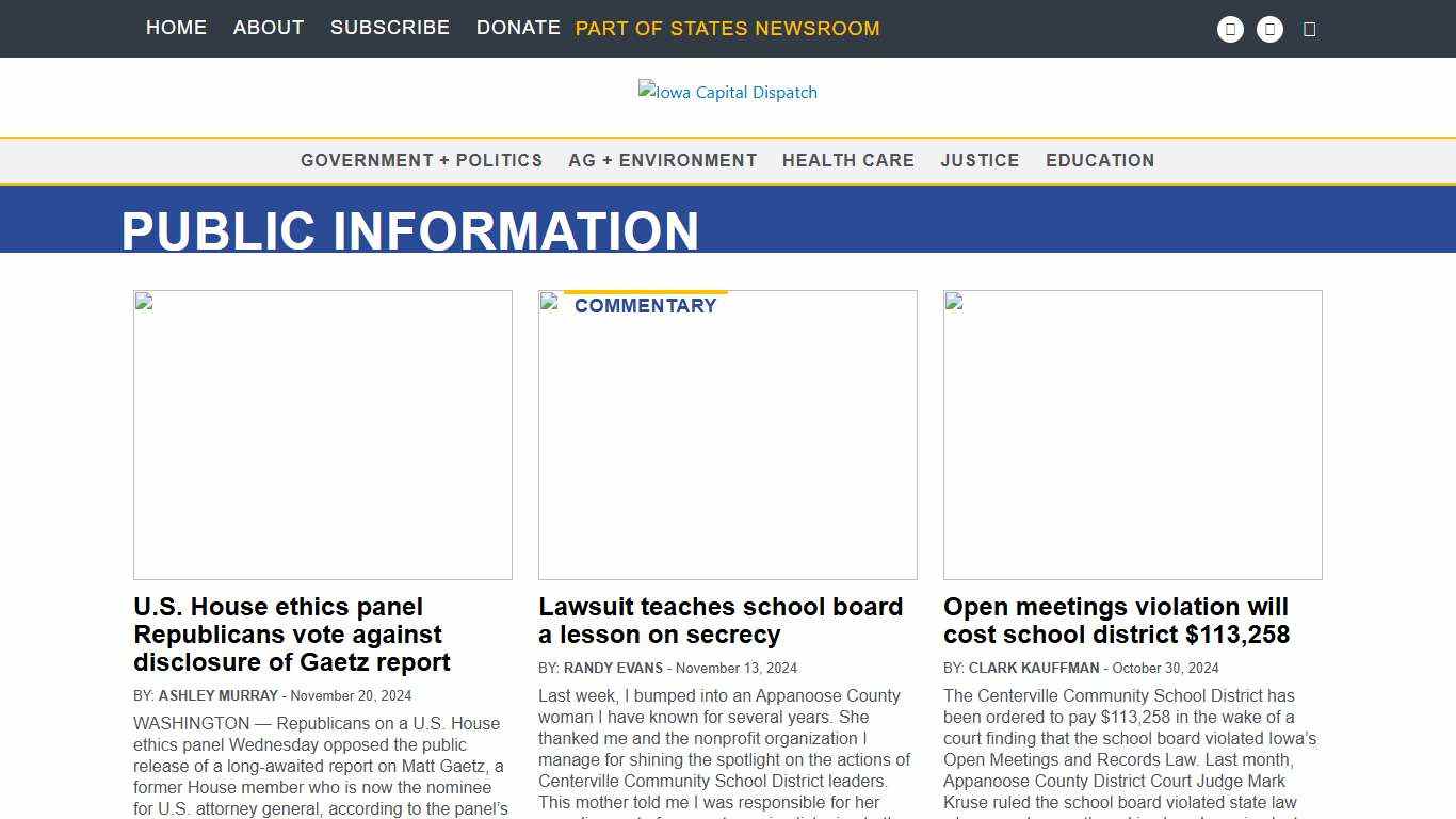 Public Information Archives • Page 4 of 23 • Iowa Capital Dispatch